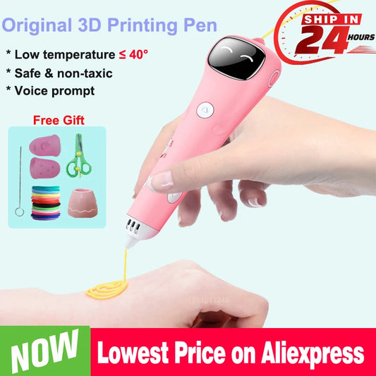 Safe 3D Printing Pen for Kids – Low Temp DIY Drawing Tool | Sounkary™