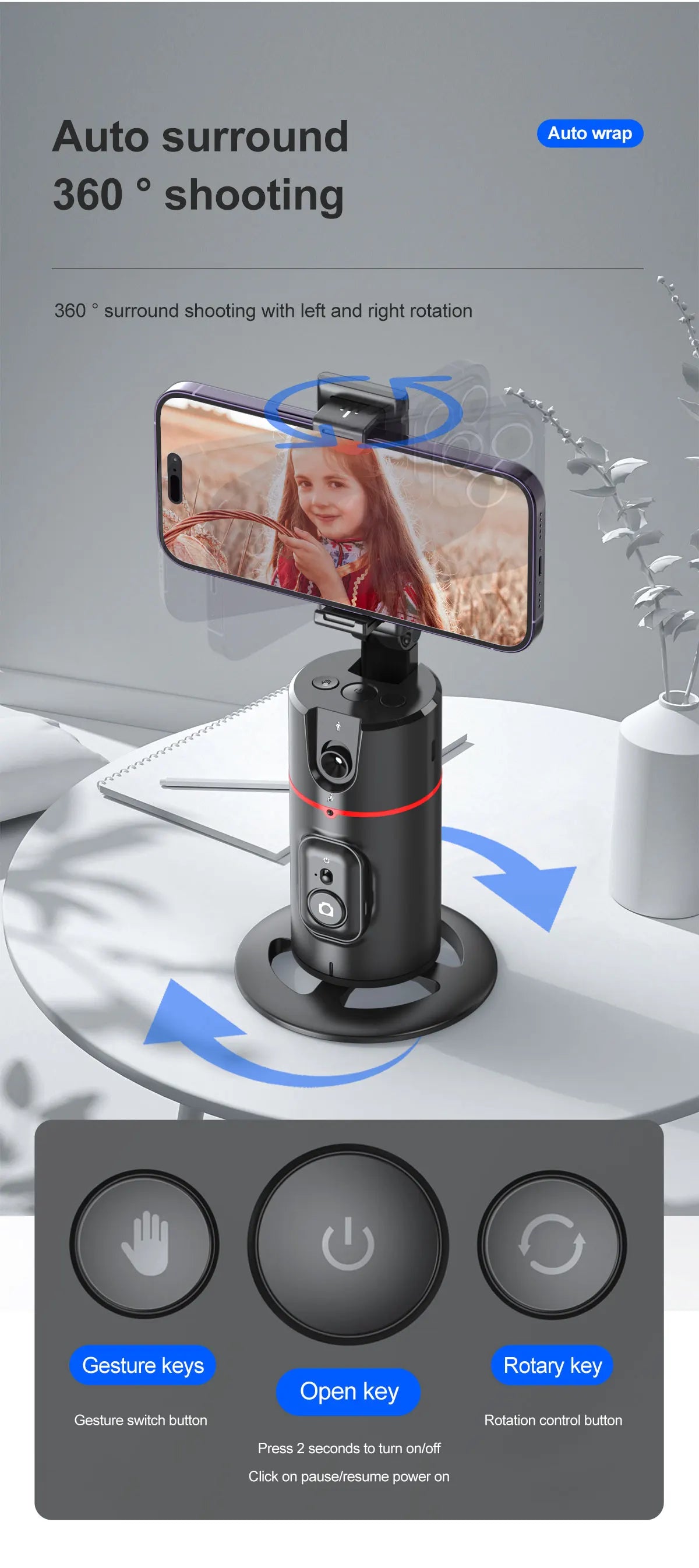 Auto Face Tracking Phone Holder | Sounkary™