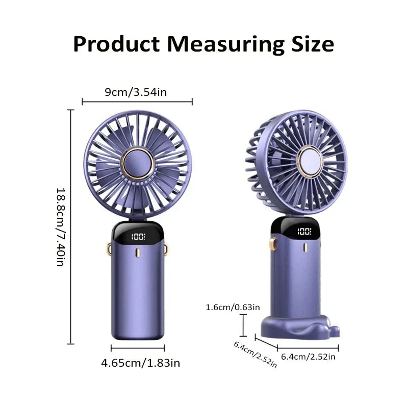 Portable Neck Fan – Foldable USB Rechargeable Mini Cooler