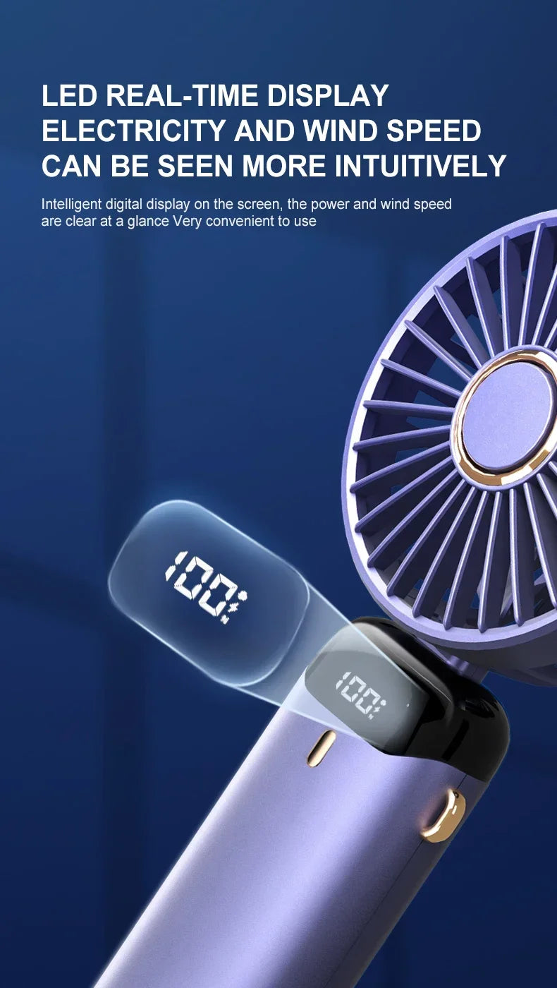 Portable Neck Fan – Foldable USB Rechargeable Mini Cooler