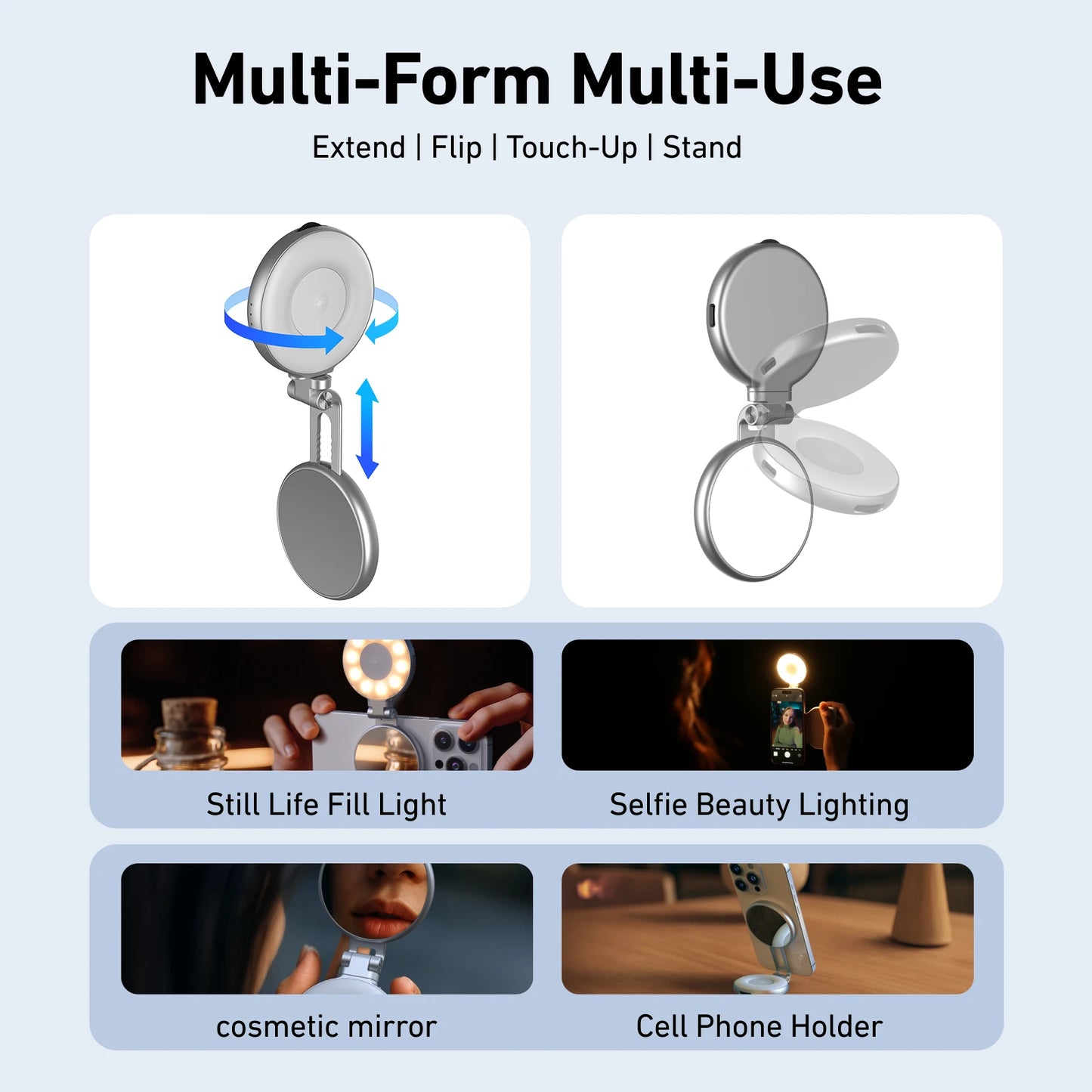 Magnetic Phone Grip with Remote – Pro Video Handle for iPhone & Android