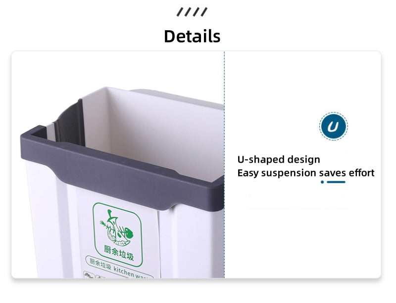 Foldable Kitchen Trash Bin | Wall-Mounted, Space-Saving Design
