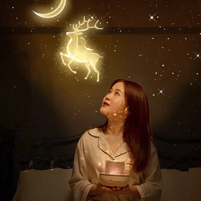 Starry Sky Galaxy Projector Night Light – Dreamy Room Lamp