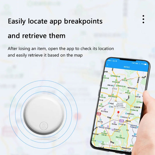 Mini Bluetooth Pet Tracker – Smart Location Tag for Dogs & Cats