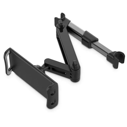 360° Car Headrest Tablet Mount – Back Seat Holder for iPad & Phones