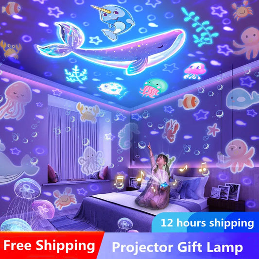 Starry Sky Galaxy Projector Night Light – Dreamy Room Lamp