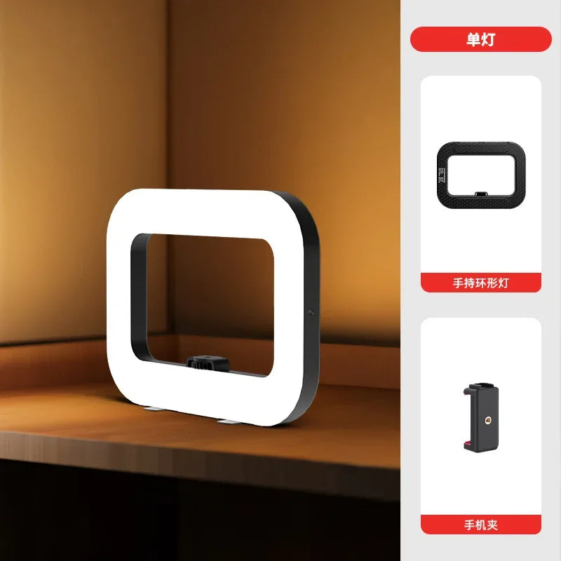 Rechargeable RGB Ring Light – Phone Mount for TikTok & Live