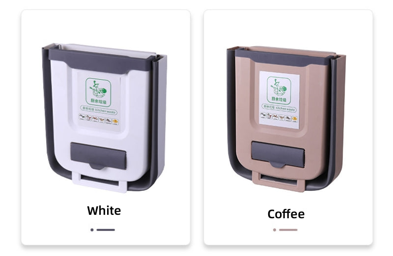 Foldable Kitchen Trash Bin | Wall-Mounted, Space-Saving Design