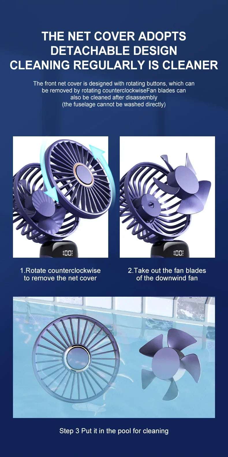 Portable Neck Fan – Foldable USB Rechargeable Mini Cooler
