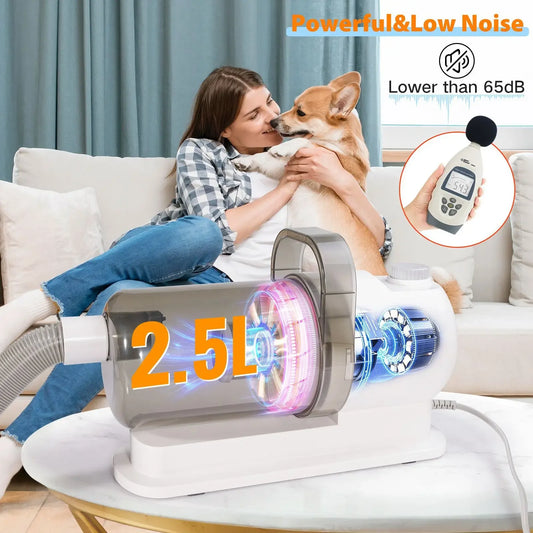 Pet Grooming Vacuum Cleaner – Brush & Vacuum in One