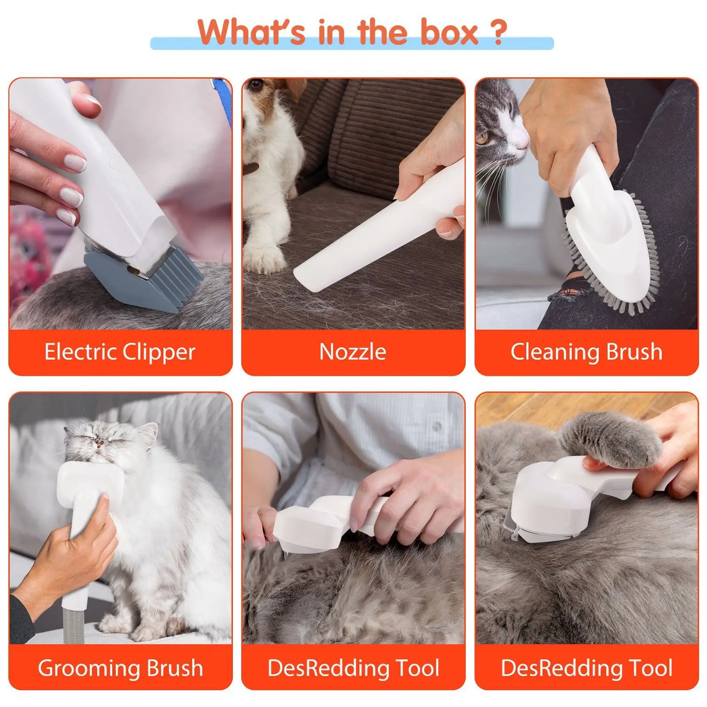 Pet Grooming Vacuum Cleaner – Brush & Vacuum in One