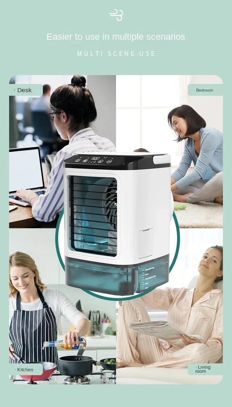 ChillAir™ Portable Mini AC – 3-in-1 Air Cooler, Humidifier & Fan