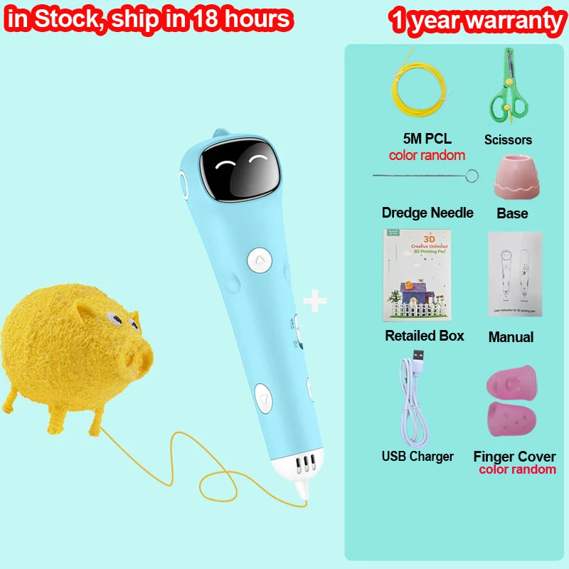 Safe 3D Printing Pen for Kids – Low Temp DIY Drawing Tool | Sounkary™