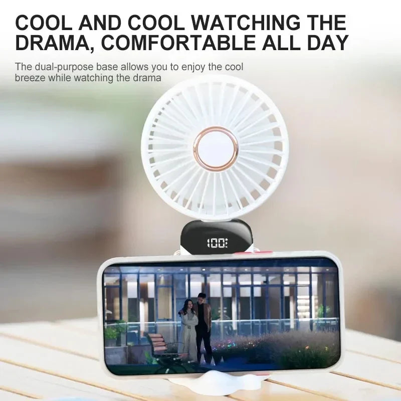 Portable Neck Fan – Foldable USB Rechargeable Mini Cooler