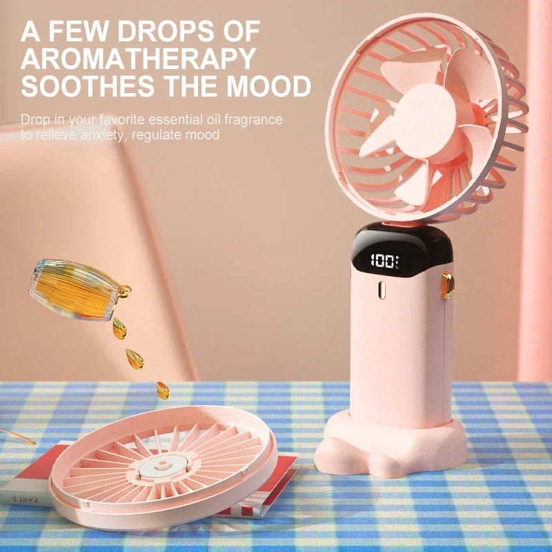 Portable Neck Fan – Foldable USB Rechargeable Mini Cooler