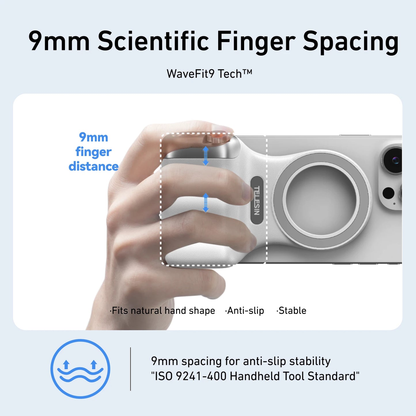 Magnetic Phone Grip with Remote – Pro Video Handle for iPhone & Android