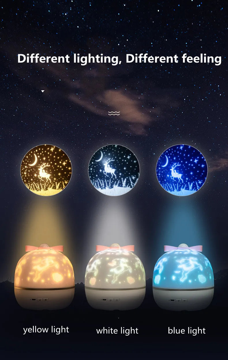 Starry Sky Galaxy Projector Night Light – Dreamy Room Lamp
