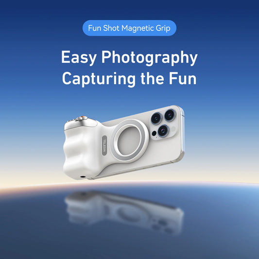 Magnetic Phone Grip with Remote – Pro Video Handle for iPhone & Android