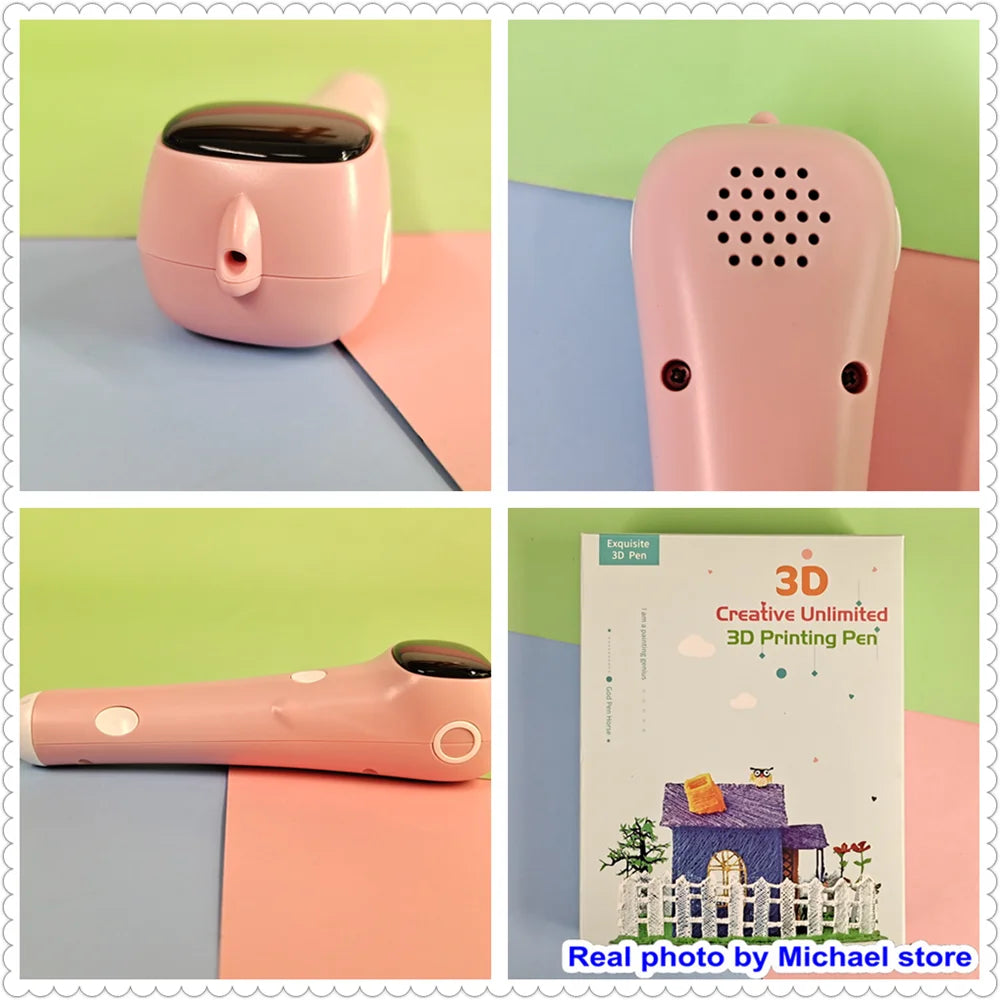 Safe 3D Printing Pen for Kids – Low Temp DIY Drawing Tool | Sounkary™