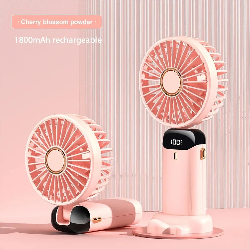 Portable Neck Fan – Foldable USB Rechargeable Mini Cooler
