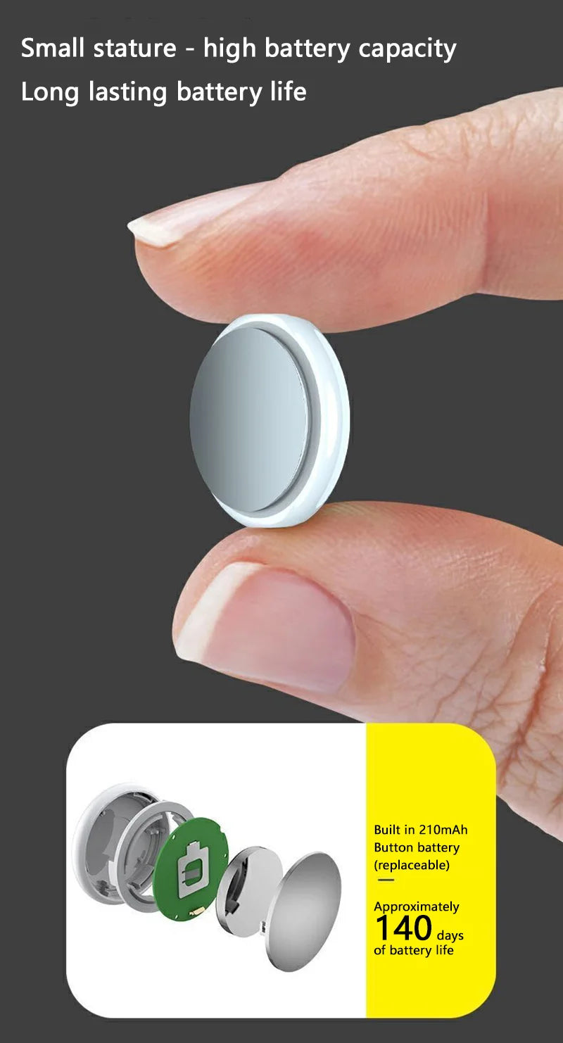 Mini Bluetooth Pet Tracker – Smart Location Tag for Dogs & Cats