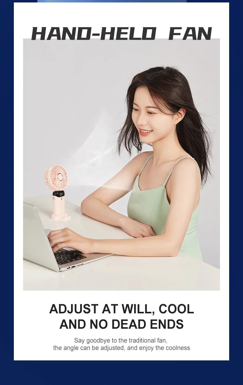 Portable Neck Fan – Foldable USB Rechargeable Mini Cooler