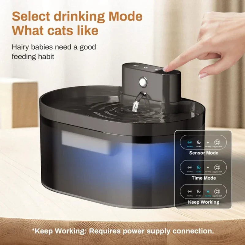 2.2L Smart Pet Water Fountain – Automatic Cat & Dog Water Dispenser