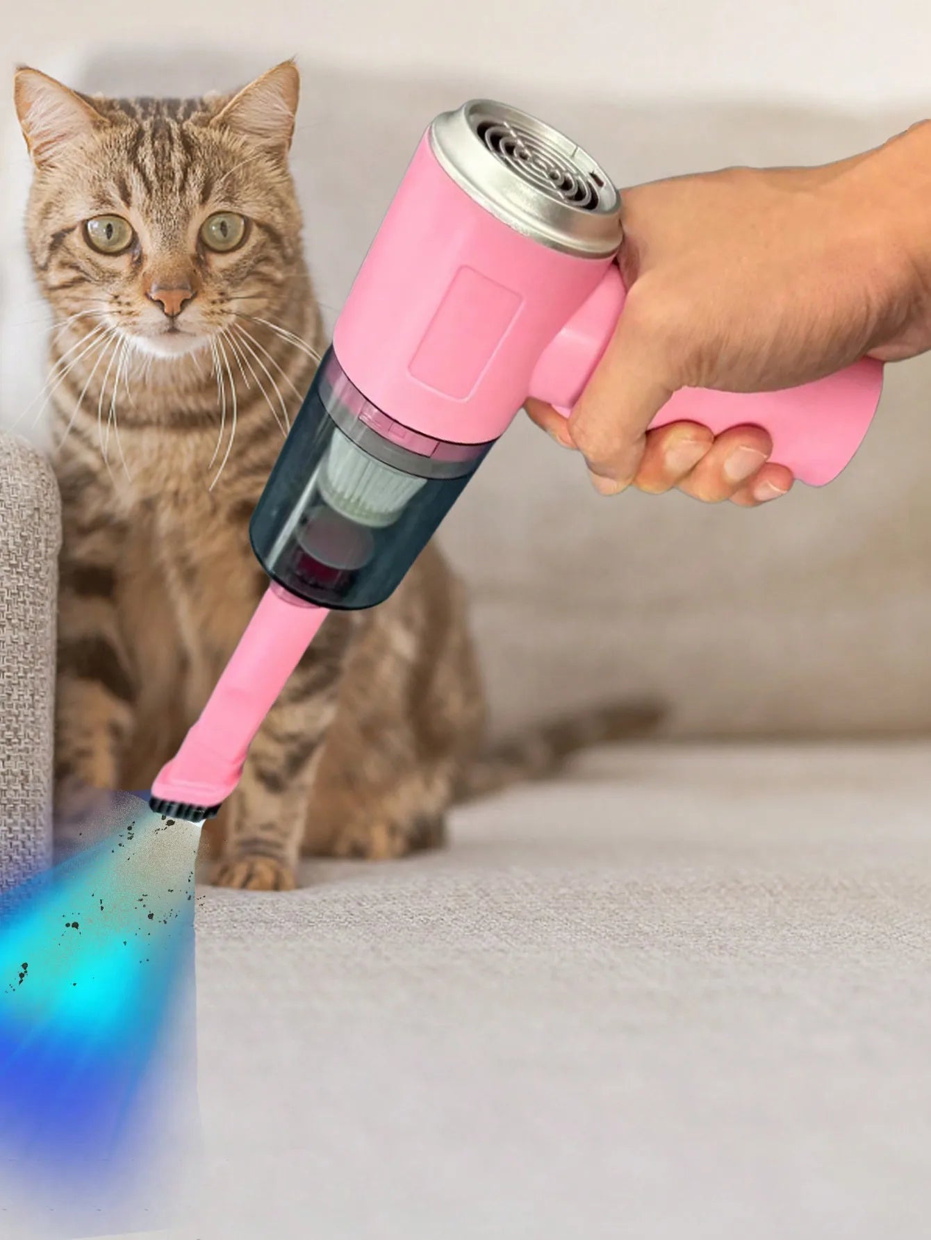 3-in-1 USB Car Vacuum Cleaner – Suction, Blow & Precision