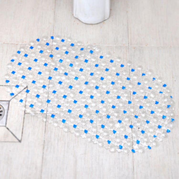 Colorful Anti-Slip Bathroom Mat – Suction Cup Grip + Drainage Design (35x63cm)