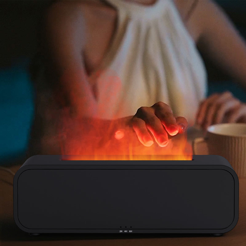 Flame Dynamic Aroma Diffuser – Remote Control, Music-Synced, Color-Changing Night Light (2025)