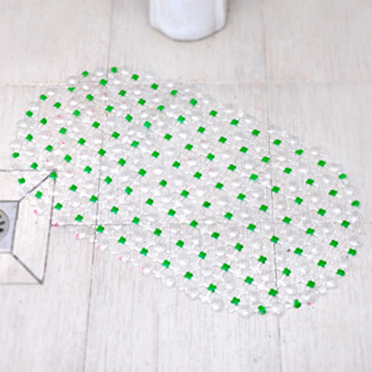 Colorful Anti-Slip Bathroom Mat – Suction Cup Grip + Drainage Design (35x63cm)